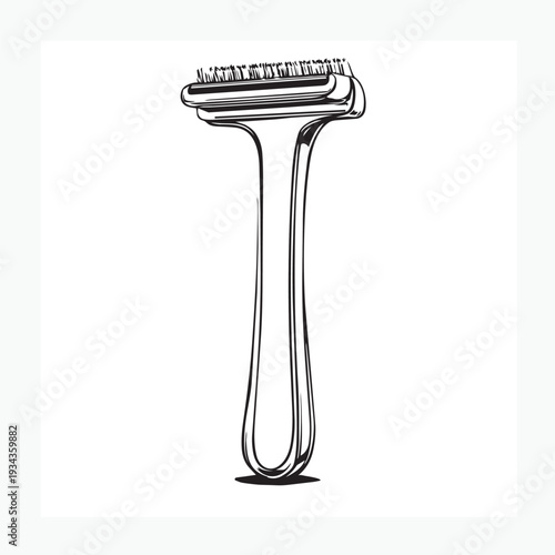 vector illustration of a razor