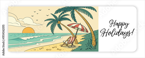 Happy Holidays Realistic Winter Banner with Pine Branches, Candle Light, Cinnamon Sticks, 
Pinecones and Festive Decorations – Cozy Christmas Background, Photorealistic Holiday Greeting Design