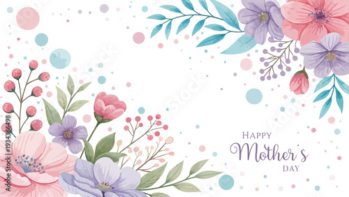 Beautiful floral arrangement for Happy Mother's Day celebration