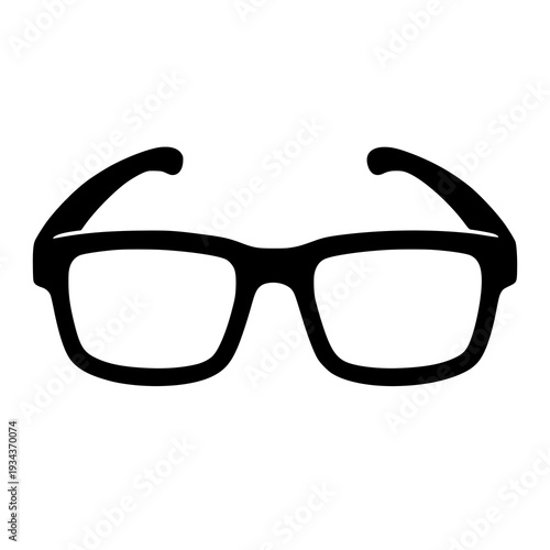 A sleek pair of modern black-rimmed eyeglasses with thin frames and dark lenses