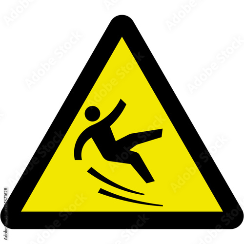 Slippery Surface Warning Sign