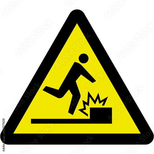 Trip Hazard Warning Sign