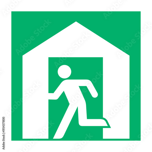 Emergency Exit Green