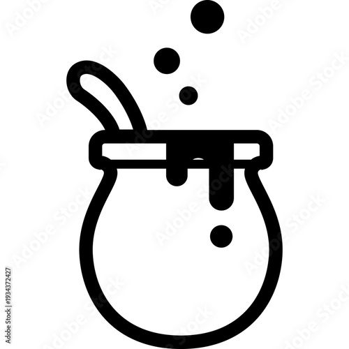 Witch Cauldron Boiling Pot