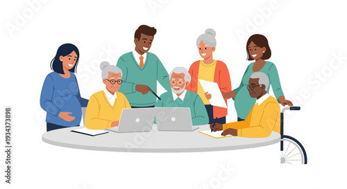 Diverse Intergenerational Group: Seniors and Youth Collaborating on Digital Literacy, Learning Technology & Inclusivity