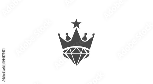 Crown with Diamond Icon