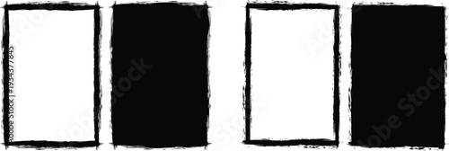 Alternating black and white rectangles