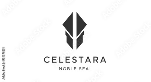 Modern Geometric Logo Design: Abstract Symbol and Brand Name