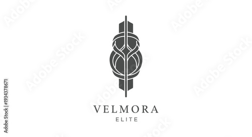 Modern Abstract Logo Design with Knot Symbol and Text