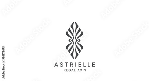 Elegant Abstract Symmetric Logo Design for Astrielle Regal Axis