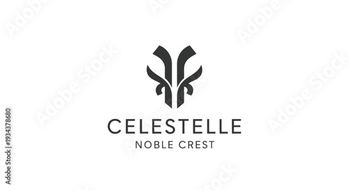 Celestelle Noble Crest Logo - Elegant and Modern Branding