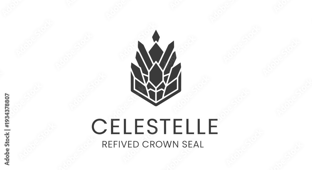 Fototapeta premium Modern geometric logo design for Celestelle