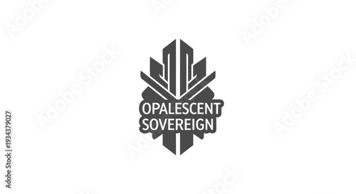 Opalescent Sovereign Logo - Abstract Geometric Design