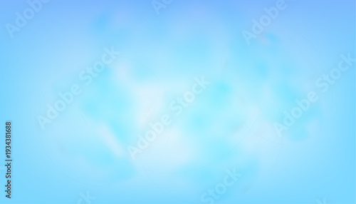 Watercolor blue sky background with transparent white clouds,gradient and blur.Blue-white gradient background.Abstract blue sky or water,winter template with soft texture.Pastel vector illustration
