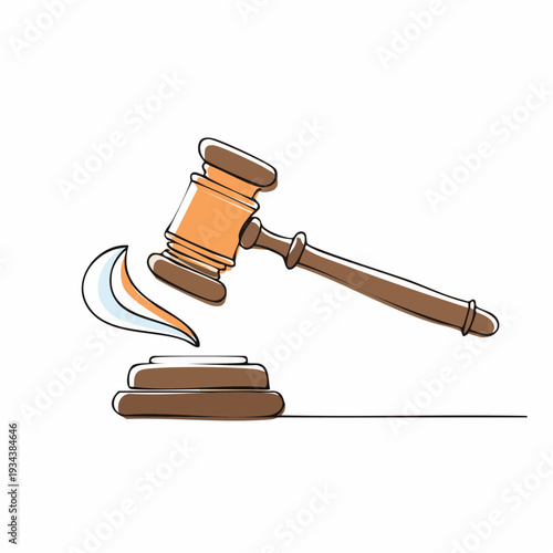 Gavel and Sound Block - Symbol of Justice and Legal Proceedings