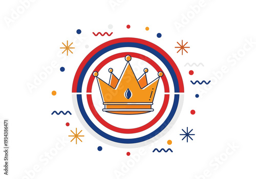 Golden Crown Symbol of Royalty and Power.