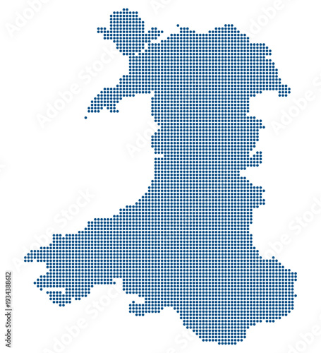 Wales Blue Dotted Map Digital Economy Strategy 2026 MW2063 Modernization