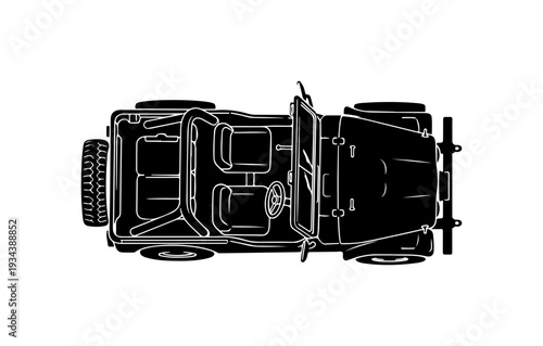 Overturned Car Illustration