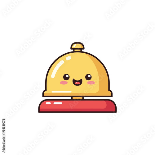 Cute Cartoon Bell Service Food Cover.