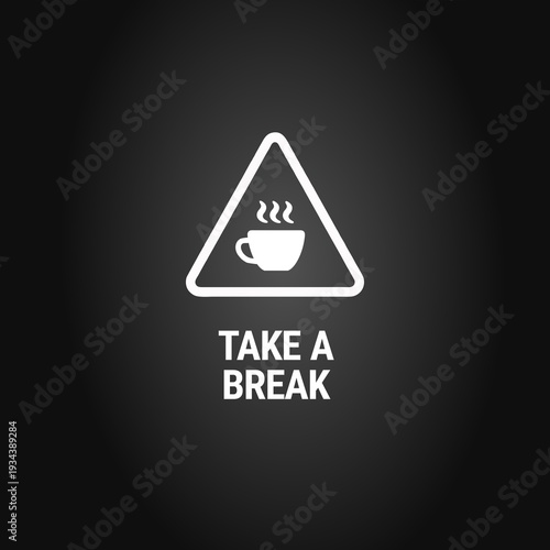 Take a break icon and text