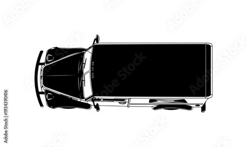 Overhead View of a Van