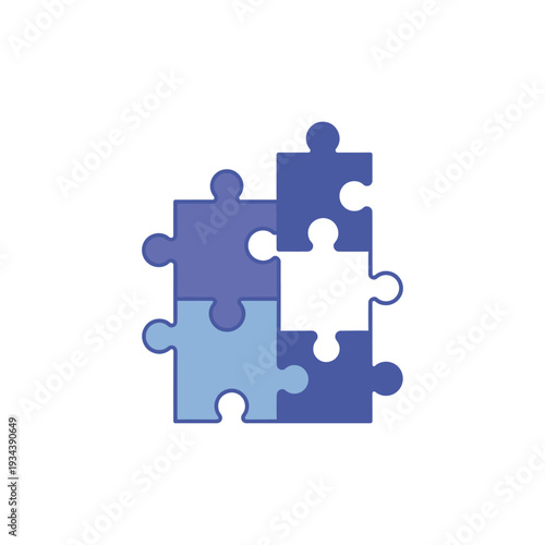 Jigsaw puzzle pieces fit together.