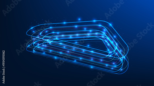 Deep tech background with layered flowing line patterns symbolizing complex data circulation, advanced digital networks, artificial intelligence processing, dynamic information flow technology systems