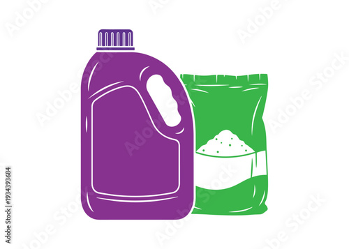 Powder laundry detergent pack for fabric whitening and daily cleaning tasks.