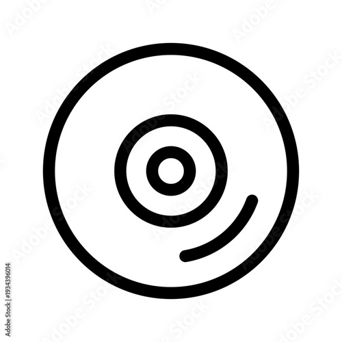 Disc Icon Vector Symbol Design Illustration