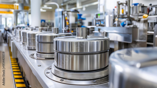 Wallpaper Mural Equipment production semi-finished food products, industrial food processing machinery, commercial manufacturing apparatus, production line equipment, with copy space Torontodigital.ca