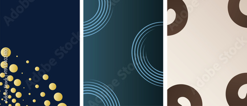 A Collection of Three Abstract backgrounds. Perfect for Modern Social Media Posts, Corporate Branding, and Stylish Stationery.