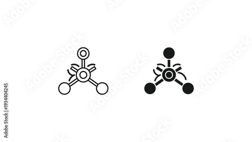 Comparison of molecular structures with central atoms and bonding variations