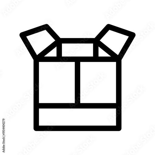 Packing Box Icon Vector Symbol Design Illustration