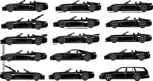 Black silhouette of a sea turtle swimming from top view with detailed shell pattern isolated on white background for marine life and conservation concepts