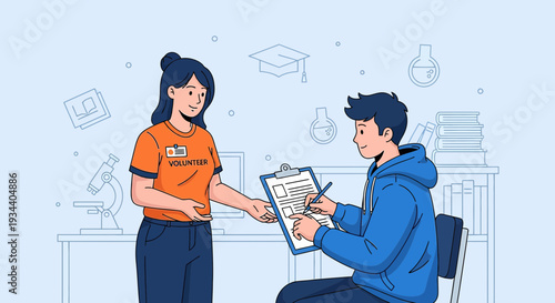 Doctor Assisting Patient with Medical Forms and Healthcare Education