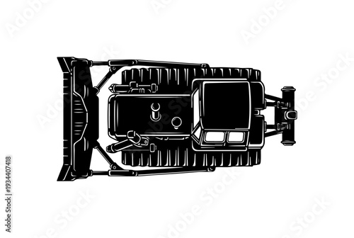 Overhead view of vintage camper van interior vector
