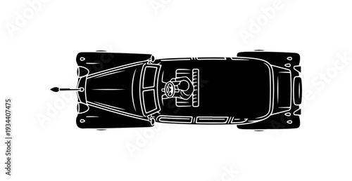 Vector illustration of a car trailer hitch