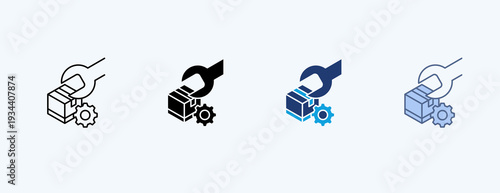 Product Maintenance Multiple Icon Illustration Vector