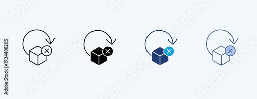 End Of Life Multiple Icon Illustration Vector