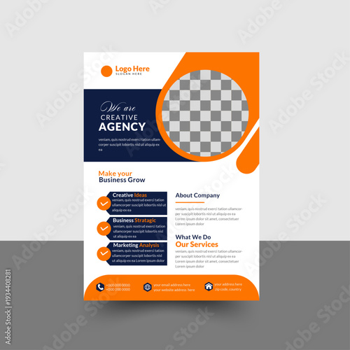 Industrial Marketing Flyer Template | Corporate Promotion Flyer | Clean Business Layout Design