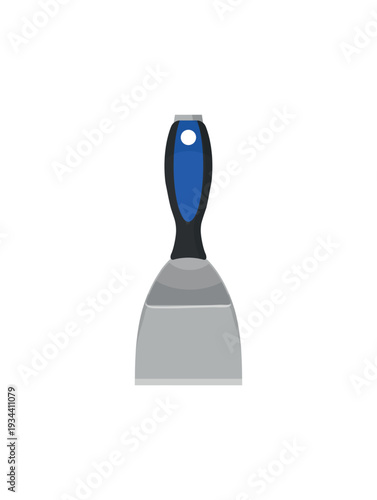 Vector illustration of a putty knife.