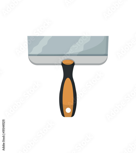 Vector illustration of a wide putty knife.