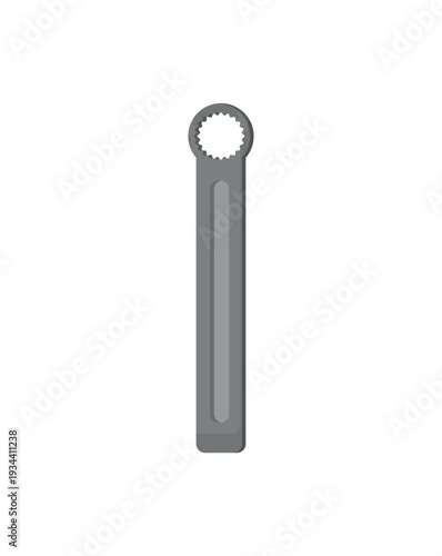 Vector illustration of an open wrench.