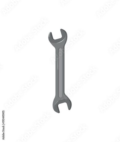 Vector illustration of a wrench tool.