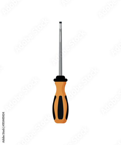 Vector illustration of a precision screwdriver tool.