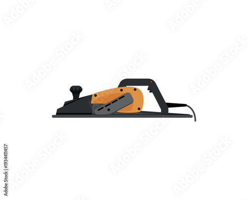 Vector illustration of an electric planer tool.