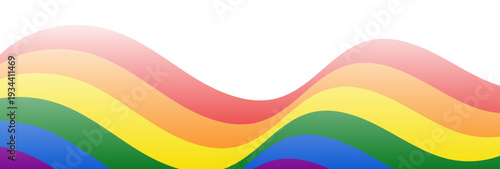 Rainbow flag background, LGBT pride transparent flag border
