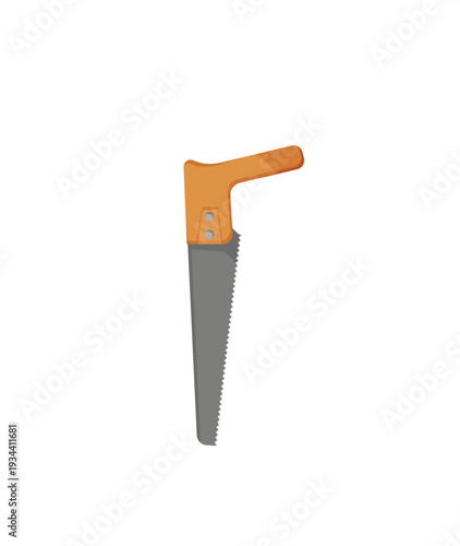 Vector illustration of a keyhole saw tool.