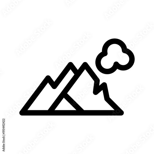 Alps Icon Vector Symbol Design Illustration