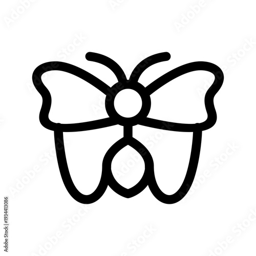 Butterfly Icon Vector Symbol Design Illustration